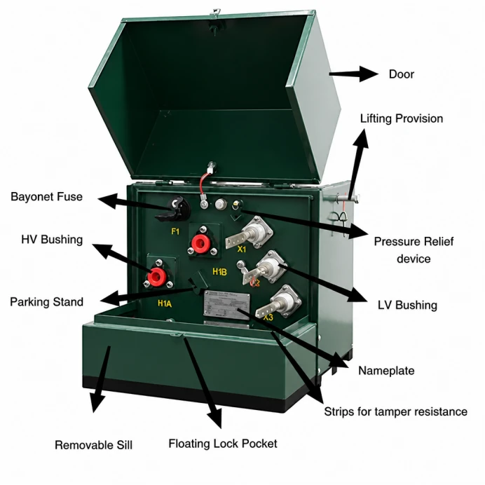 Single-Phase Pad Mounted Transformer Accessories