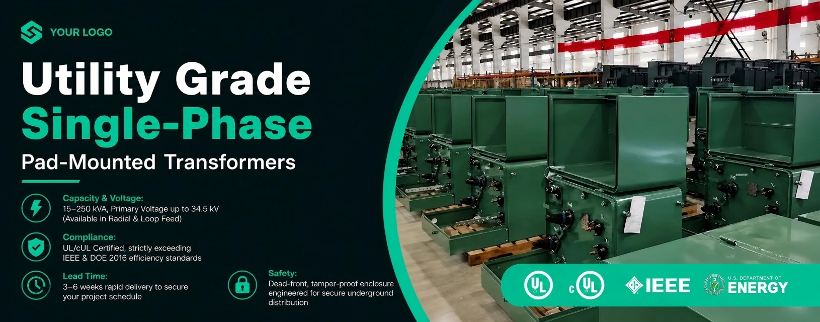 single phase pad mounted transformer