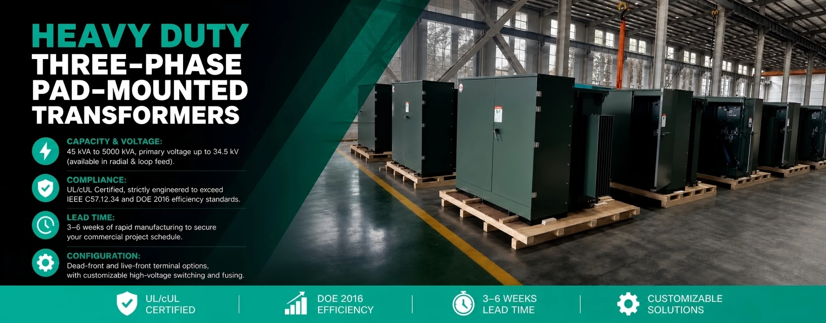 Three Phase Pad Mounted Transformer
